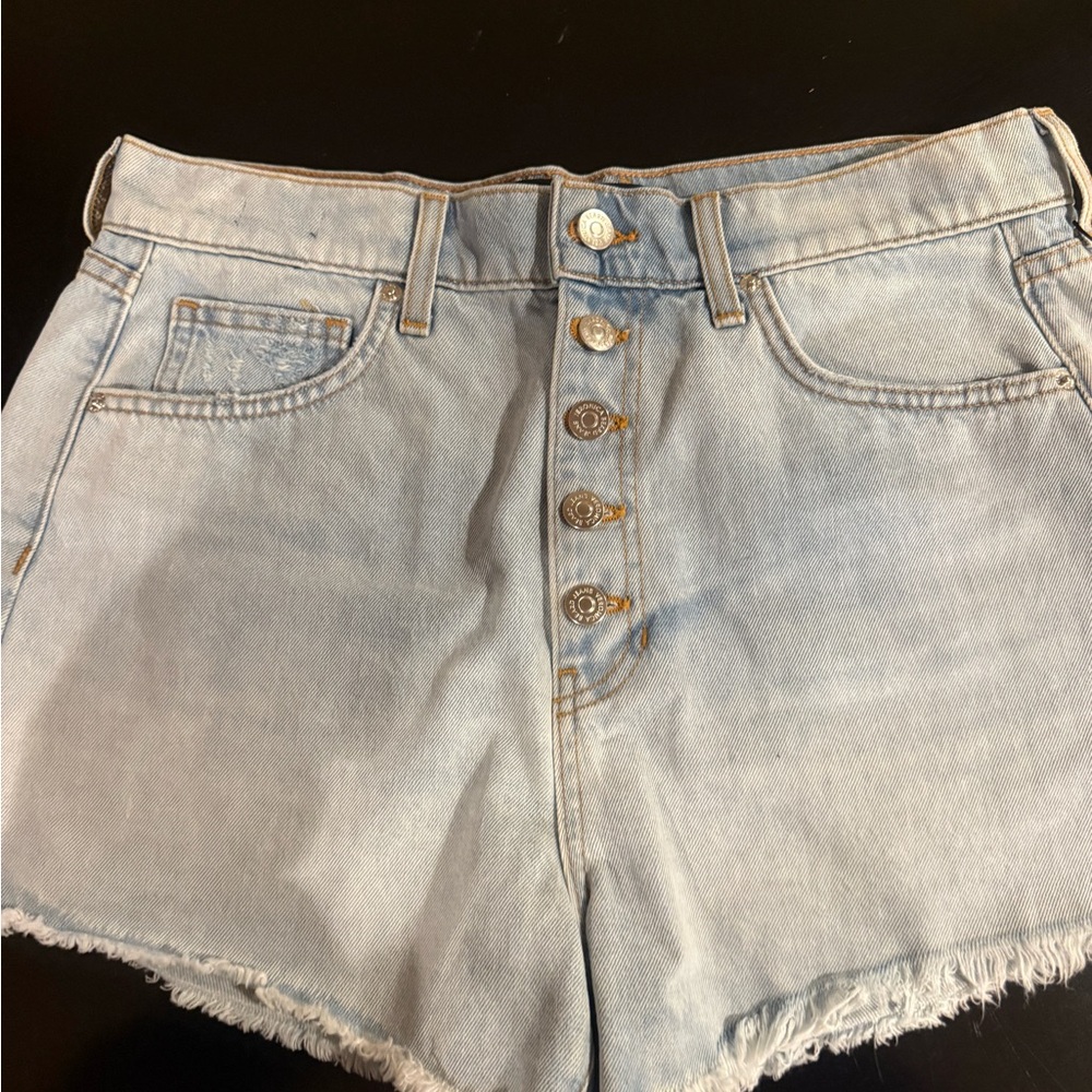 Veronica Beard Light Blue Jean Shorts